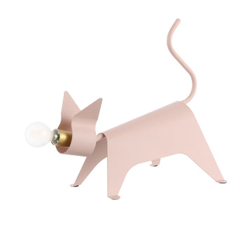 Penelope 11.75" Modern Industrial Iron Feline LED Kids' Lamp - JONATHAN Y
